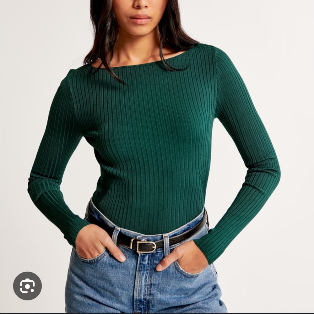 Abercrombie & Fitch Ribbed Slash Top